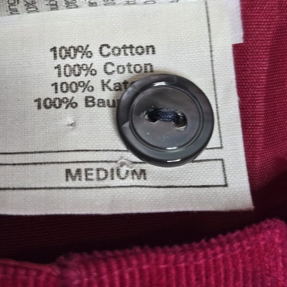 Laura Ashley Vintage 80s Hot Pink Corduroy Jumpsuit Sleeveless Size Medium Solid - Picture 7 of 9